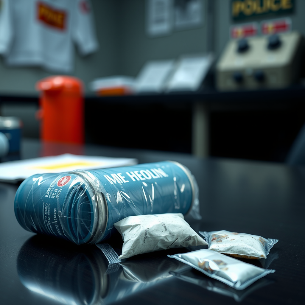 Oxford cops release picture of dealer stashing heroin in deodorant can